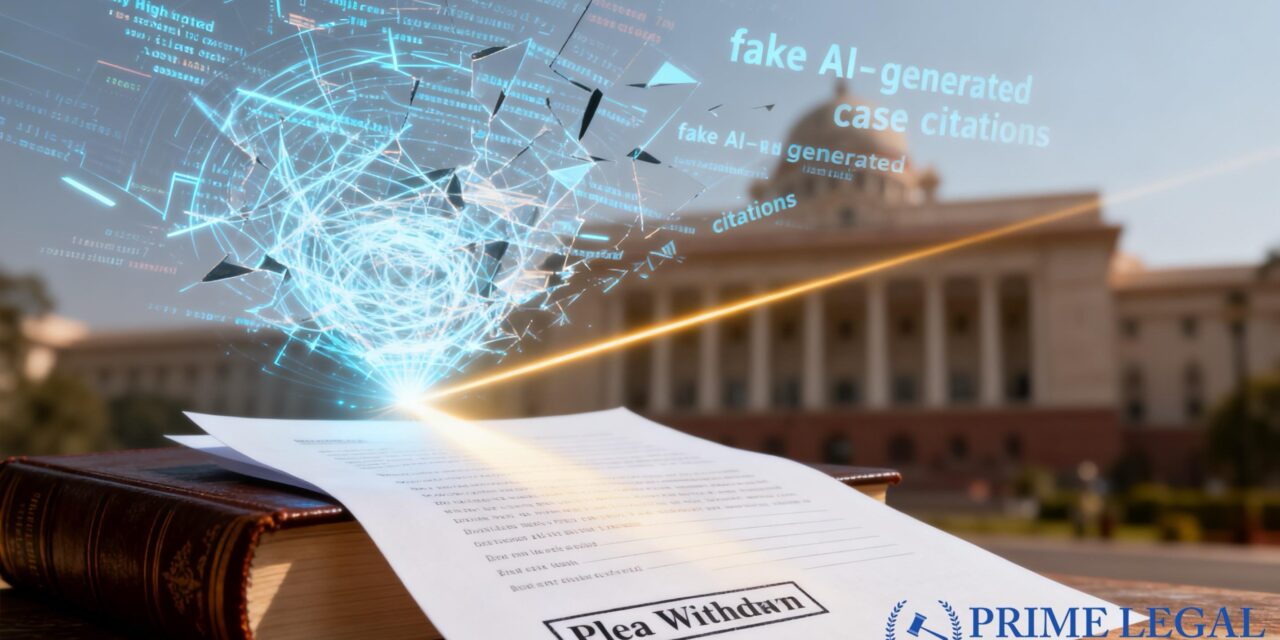 Delhi High Court: Fake AI-Generated Case Citations Lead to Plea Withdrawal