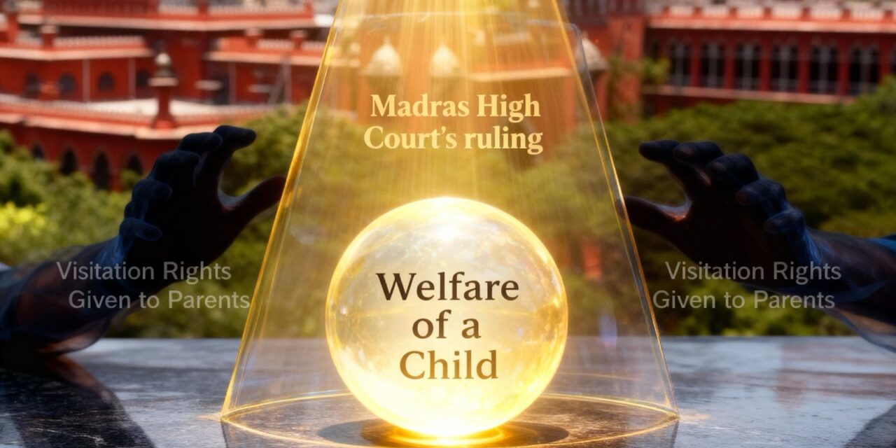 Welfare of a Child more Important than the Visitation Rights Given to Parents in Matrimonial Issues: Madras High Court.