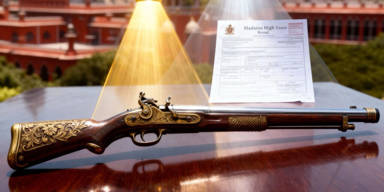 Madras High Court Clarifies: Getting a Gun License Is a Privilege, Renewing It Is a Legal Right