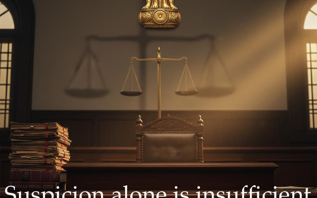 Supreme Court Reaffirms Evidence Law Principle: Suspicion Alone Insufficient for Criminal Conviction