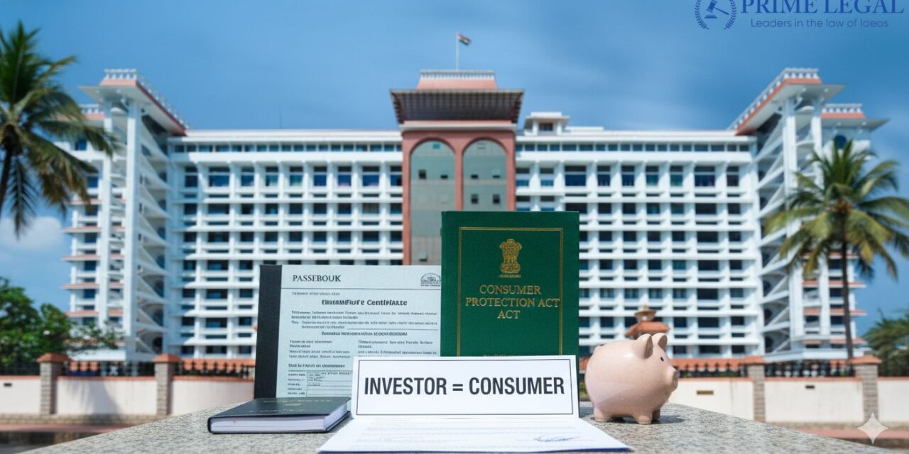 KERALA HIGH COURT RULES: INDIVIDUAL INVESTMENTS DO NOT CONSTITUTE COMMERCIAL TRANSACTIONS; INVESTORS COVERED AS CONSUMER