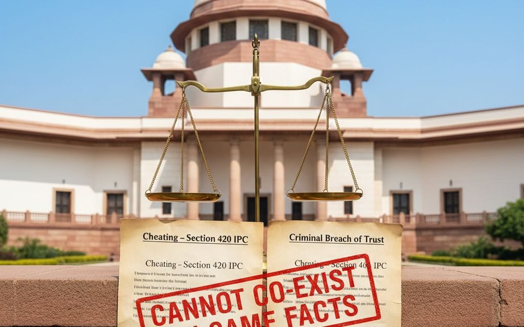 SC Clarifies: Cheating and Criminal Breach of Trust Incompatible on Same Allegations in a Partnership Dispute
