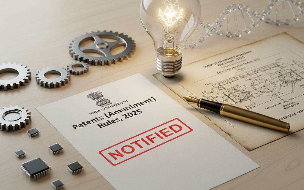 The Central Government notifies the Patents (Amendment) Rules, 2025