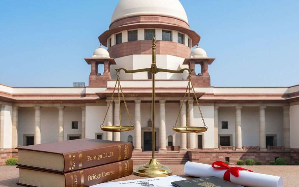 Supreme Court Upholds BCI’s Standards: Foreign LL.B. Graduates Must Clear Additional Qualifying Exam Despite Bridge Course