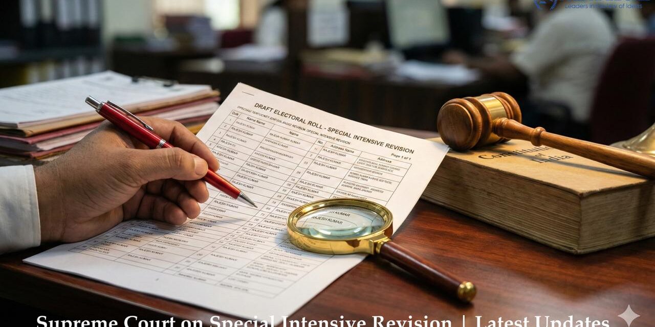 PRIMELEGAL | Supreme Court Ensures Electoral Transparency: Landmark Directions on Special Intensive Revision Process