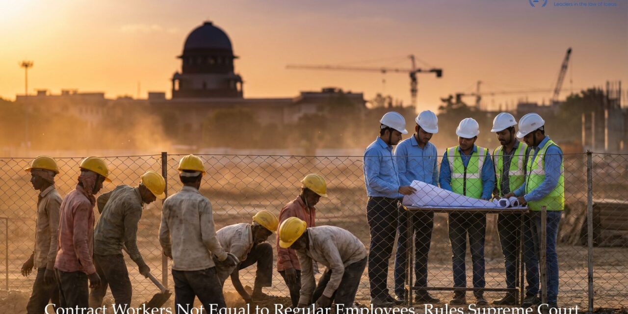 Contract Workers Not Equal to Regular Employees, Rules Supreme Court