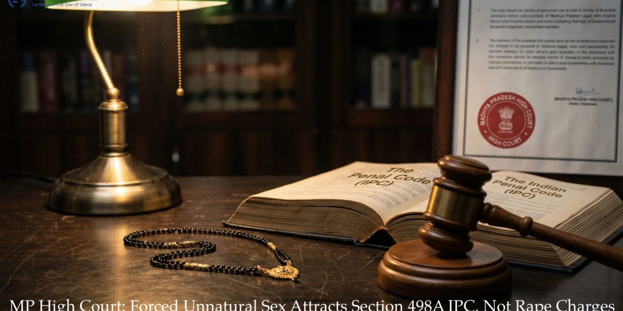 MP High Court: Forced Unnatural Sex Attracts Section 498A IPC, Not Rape Charges