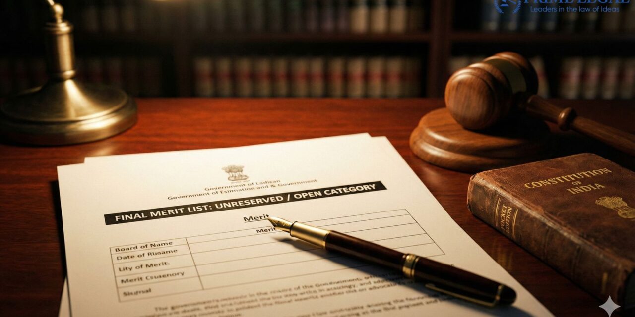 Unreserved Posts Are Merit-Based and Open to All: Supreme Court’s Interpretation of Reservation Policy