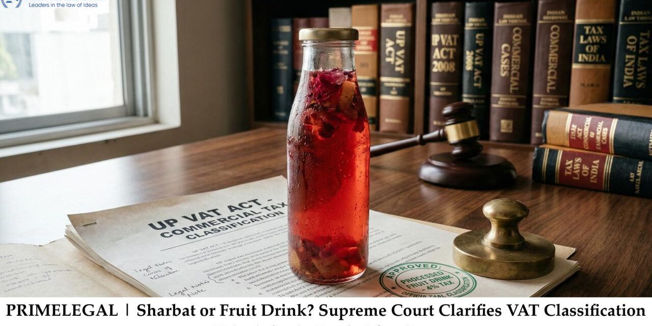 Sharbat or Fruit Drink? Supreme Court Clarifies VAT Classification Principles in Rooh Afza Case