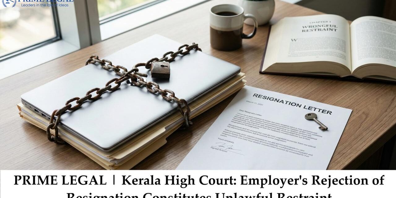 Kerala High Court: Employer’s Rejection of Resignation Constitutes Unlawful Restraint