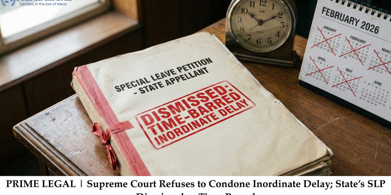 Supreme Court Refuses to Condone Inordinate Delay; State’s SLP Dismissed as Time-Barred