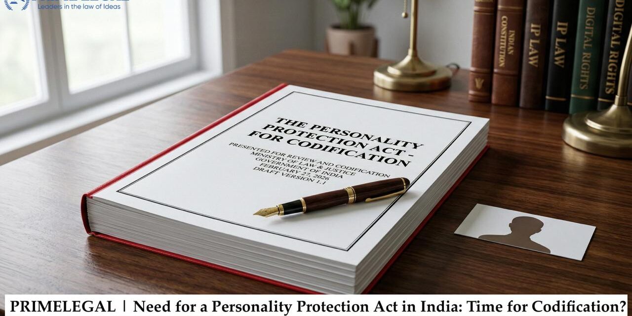 Need for a Personality Protection Act in India: Time for codification?