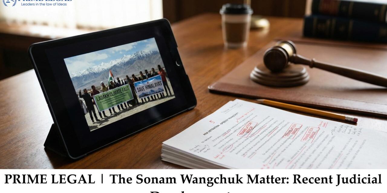 The Sonam Wangchuk Matter: Recent Judicial Developments