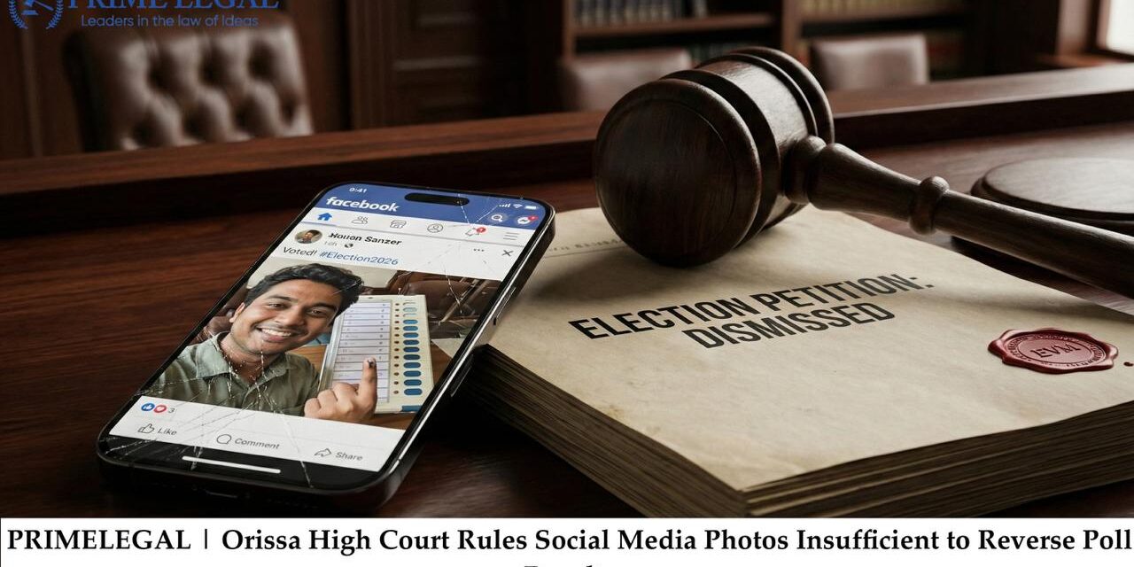 Orissa High Court Rules Social Media Photos Insufficient to Reverse Poll Results