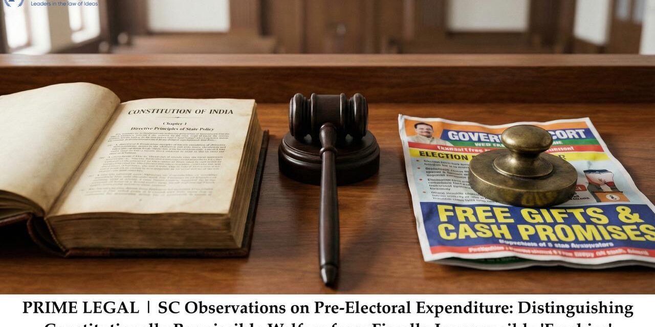 SC Observations on Pre-Electoral Expenditure: Distinguishing Constitutionally Permissible Welfare from Fiscally Irresponsible ‘Freebies’