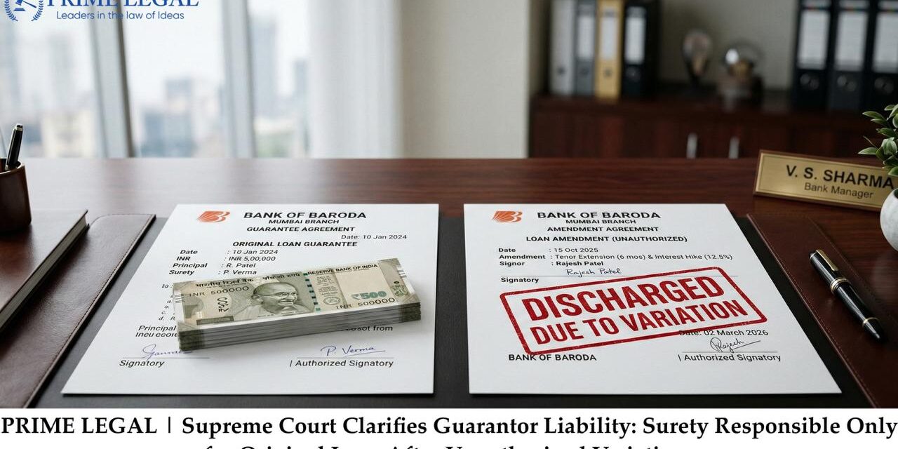 Supreme Court Clarifies Guarantor Liability: Surety Responsible Only for Original Loan After Unauthorized Variations