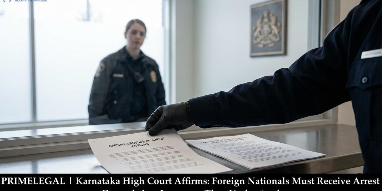 PRIMELEGAL | Karnataka High Court Affirms: Foreign Nationals Must Receive Arrest Grounds in a Language They Understand