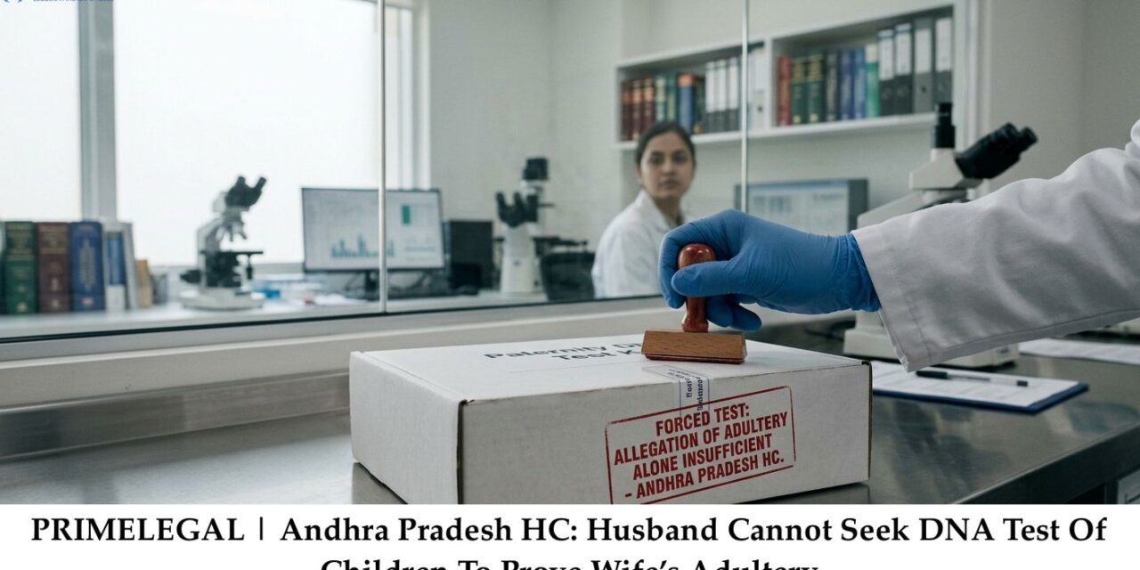 PRIMELEGAL | Andhra Pradesh HC: Husband Cannot Seek DNA Test Of Children To Prove Wife’s Adultery