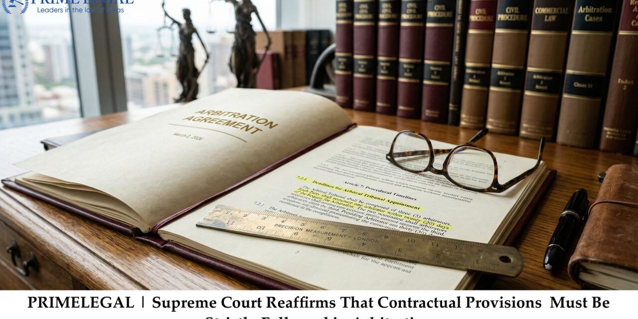 Supreme Court Reaffirms That Contractual Provisions  Must Be Strictly Followed in Arbitration