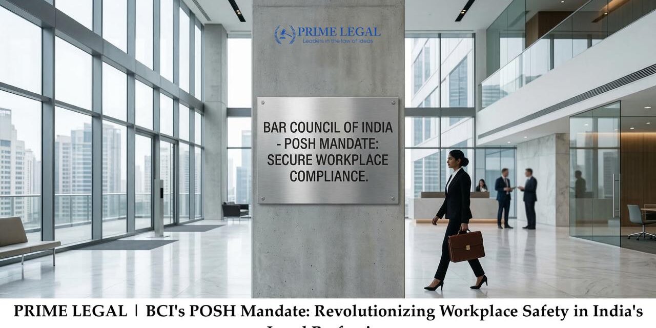 PRIME LEGAL | BCI’s POSH Mandate: Revolutionizing Workplace Safety in India’s Legal Profession