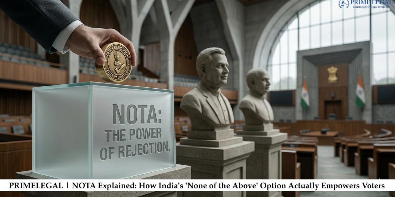 PRIMELEGAL | NOTA Explained: How India’s ‘None of the Above’ Option Actually Empowers Voters
