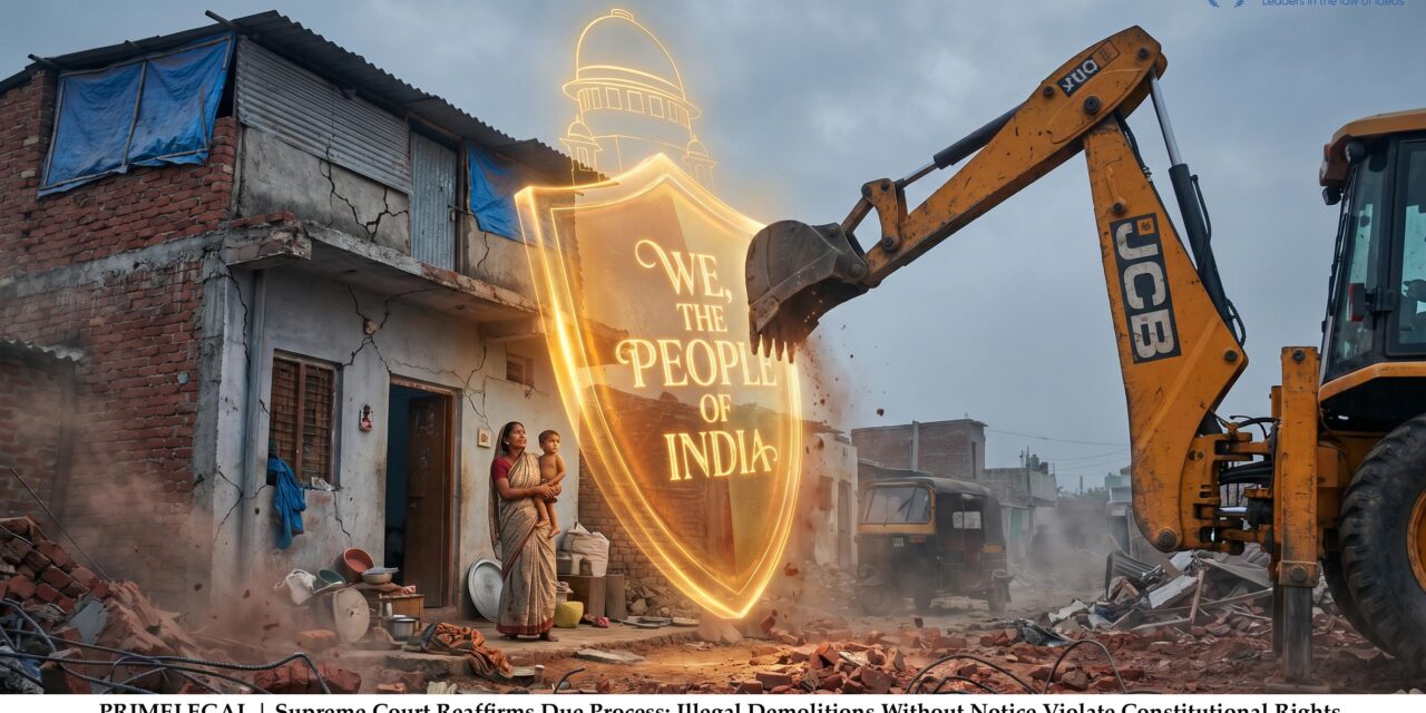 PRIME LEGAL |  Supreme Court Reaffirms Due Process: Illegal Demolitions Without Notice Violate Constitutional Rights