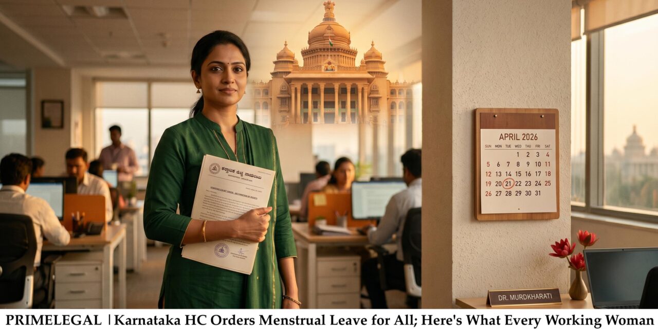 PRIMELEGAL | LN: Karnataka HC Orders Menstrual Leave for All; Here’s What Every Working Woman Must Know