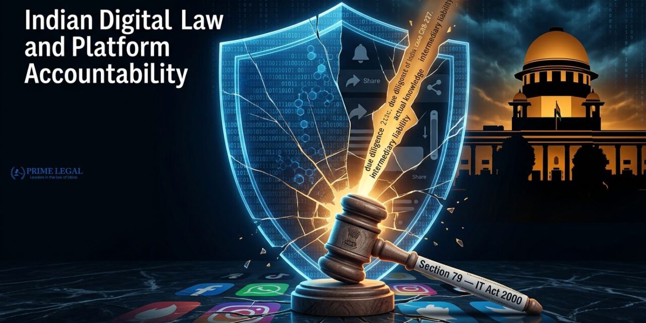 PRIME LEGAL | Safe Harbour Protection in India: Judicial Expansion of Platform Accountability