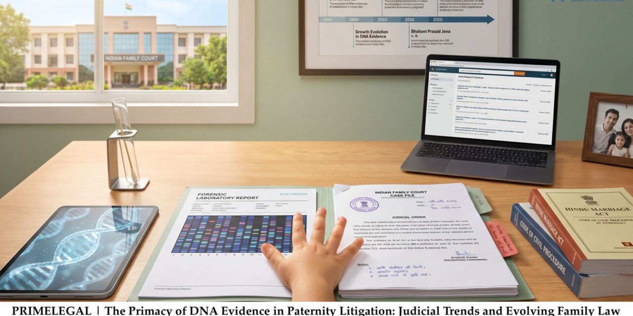 PRIME LEGAL | The Primacy of DNA Evidence in Paternity Litigation: Judicial Trends and Evolving Family Law Jurisprudence in India