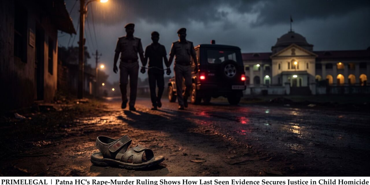 PRIME LEGAL | Patna HC’s Rape-Murder Ruling Shows How Last Seen Evidence Secures Justice in Child Homicide Cases