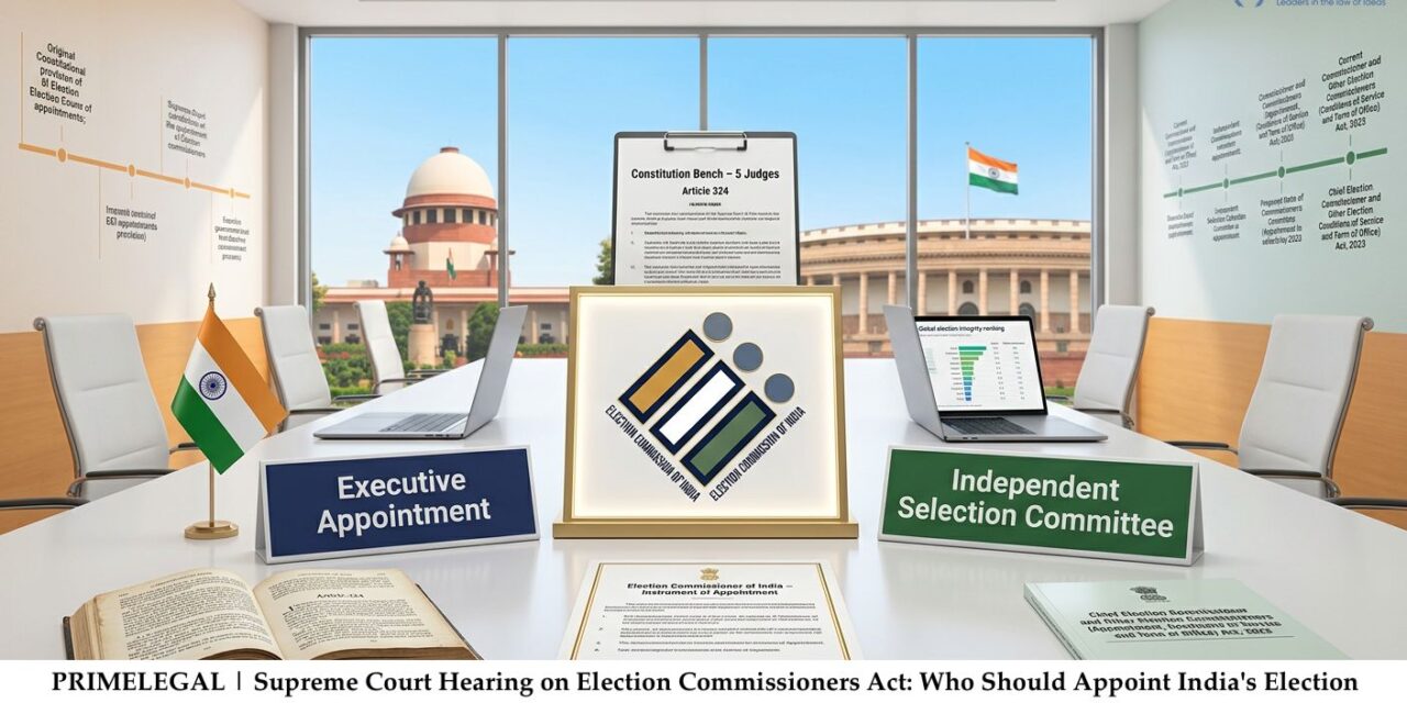PRIME LEGAL| Supreme Court Hearing on Election Commissioners Act: Who Should Appoint India’s Election Commissioners?