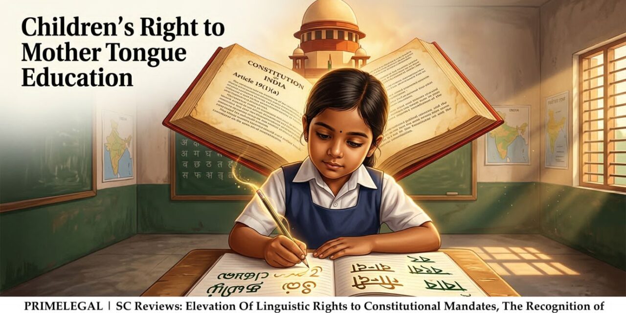 PRIME LEGAL | SC Reviews: Elevation Of Linguistic Rights to Constitutional Mandates, The Recognition of Rajasthani in School Education