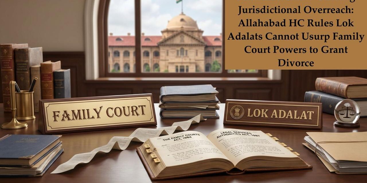 PRIME LEGAL | Curbing Jurisdictional Overreach: Allahabad HC Rules Lok Adalats Cannot Usurp Family Court Powers to Grant Divorce