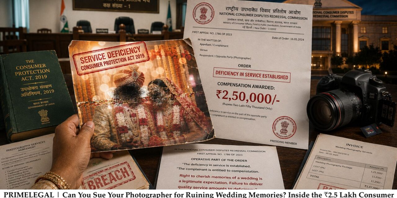 PRIME LEGAL | Can You Sue Your Photographer for Ruining Wedding Memories? Inside the ₹2.5 Lakh Consumer Court Verdict