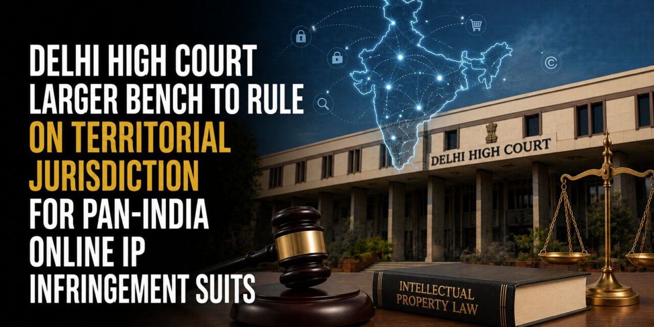 PRIME LEGAL | DELHI HIGH COURT REFERS TERRITORIAL JURISDICTION FOR PAN-INDIA ONLINE IP INFRINGEMENT SUITS TO LARGER BENCH