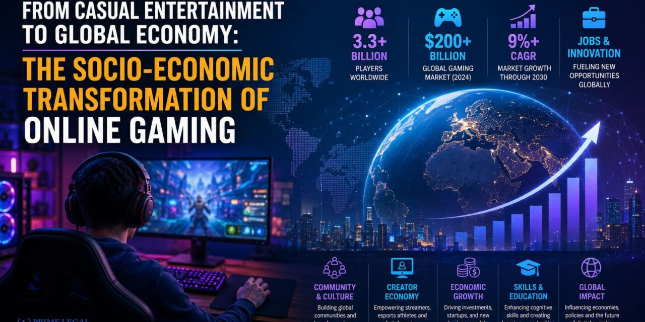 PRIME LEGAL | From Casual Entertainment to Global Economy: The Socio-Economic Transformation of Online Gaming