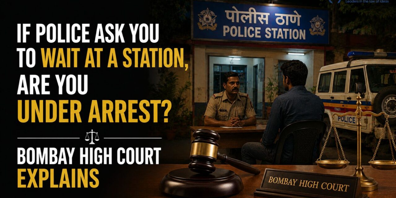 PRIME LEGAL | If Police Ask You to Wait at a Station, Are You Under Arrest? Bombay High Court Explains