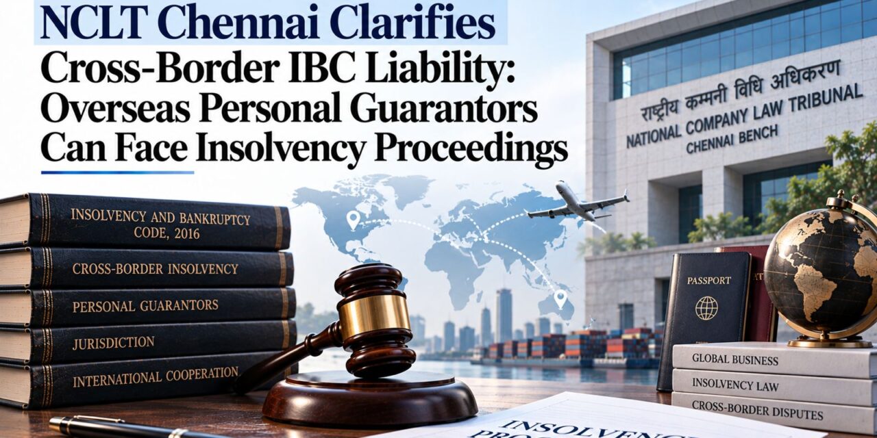 PRIME LEGAL | NCLT Chennai Clarifies Cross-Border IBC Liability: Overseas Personal Guarantors Can Face Insolvency Proceedings