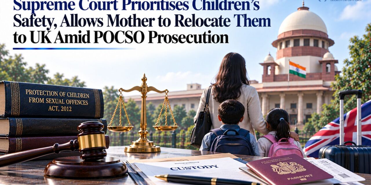 PRIME LEGAL | Supreme Court Prioritises Children’s Safety, Allows Mother To Relocate Them To UK Amind Pocso Prosecution