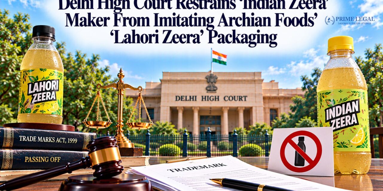 PRIMELEGAL | Delhi High Court Restrains ‘Indian Zeera’ Maker From Imitating Archian Foods’ ‘Lahori Zeera’ Packaging